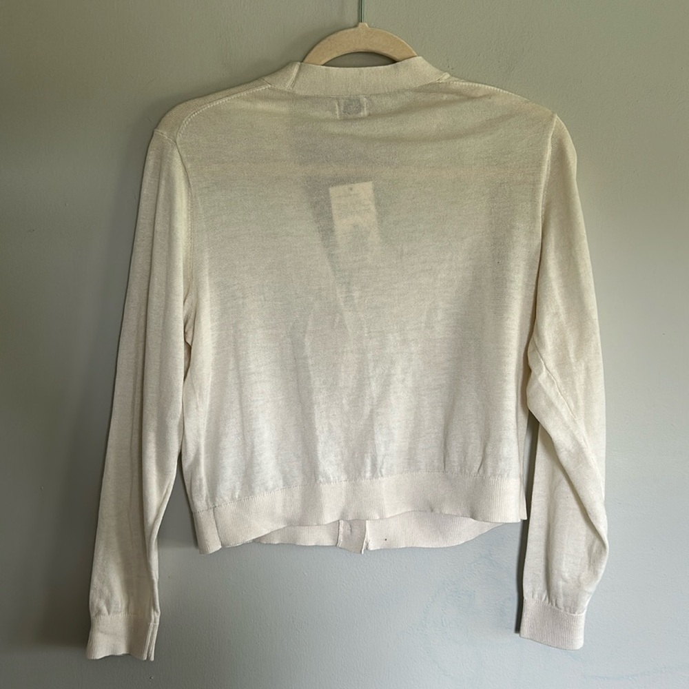 A new day Women's Cream Cardigan Sweater - Picture 2 of 3
